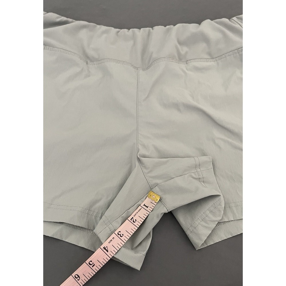 Athletic Shorts Zipper Pockets Gray Outdoor Lightweight Womens Size Large - Picture 10 of 10